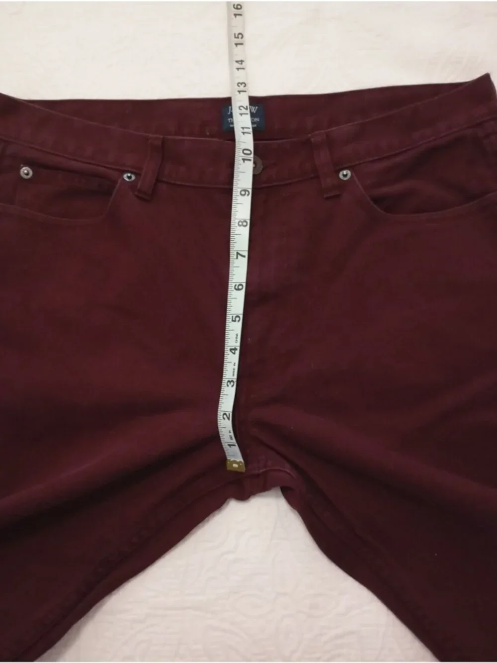 J.Crew Mens The Sutton Corduroy Pants In Burgundy Size 32x32
